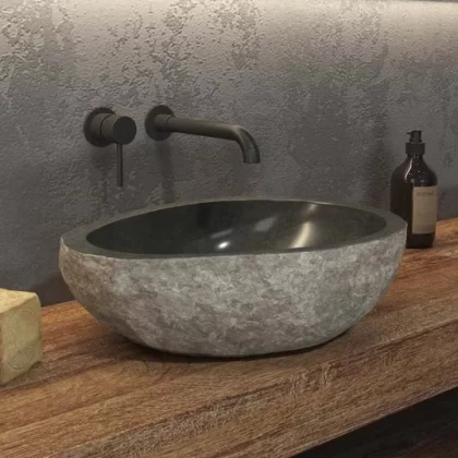 Lavabo River Stone NRS3 Grey 2 misure