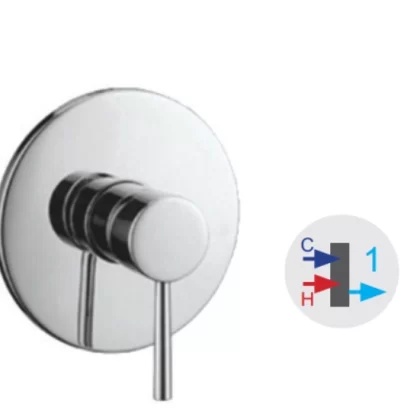 Artemis Inox MISCELATORE INCASSO DOCCIA 3 VIE