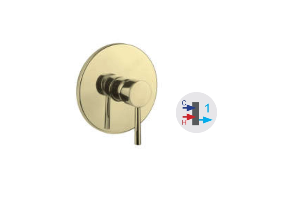 So51021 Artemis Oro Spazz Mix Incasso Doccia 3 Vie